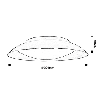 Stropné svietidlo HAFSA čierna/zlatá, priemer 30 cm 6