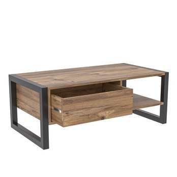 Konferenčný stolík HALDIZEN čierna/borovica 2