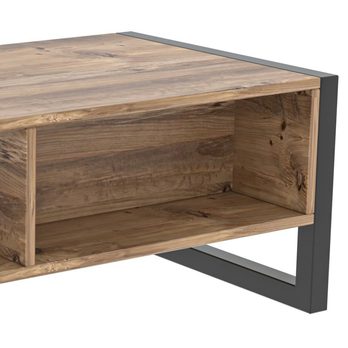 Konferenčný stolík HALDIZEN čierna/borovica 7