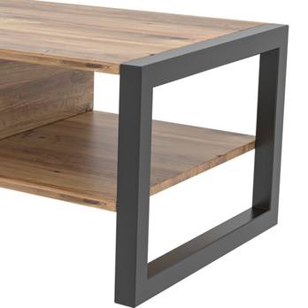 Konferenčný stolík HALDIZEN čierna/borovica 8