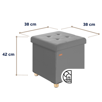 Taburet  HALL 1 antracitová 4