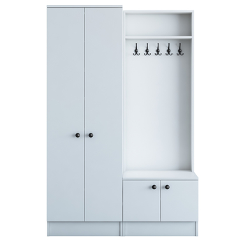 Predsieňová stena HALL biela 3