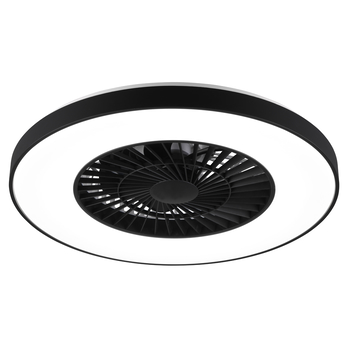 Stropné LED svietidlo s ventilátorom HALMSTAD čierna/biela 3
