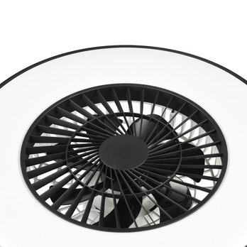 Stropné LED svietidlo s ventilátorom HALMSTAD čierna/biela 5