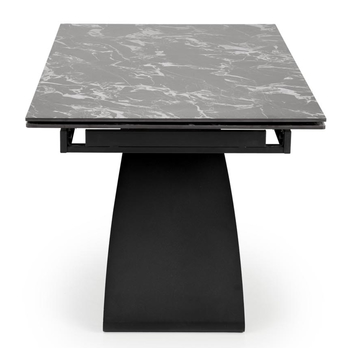 Jedálenský stôl HALORAU čierny mramor/čierna 3