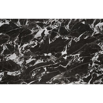 Jedálenský stôl HALORAU čierny mramor/čierna 7