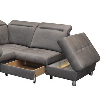 Sedacia súprava HAMILTON IV ľavá, sivá 3