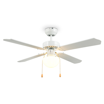 Stropné svietidlo s ventilátorom HAMMERFEST biela/prírodná 3