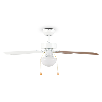 Stropné svietidlo s ventilátorom HAMMERFEST biela/prírodná 4