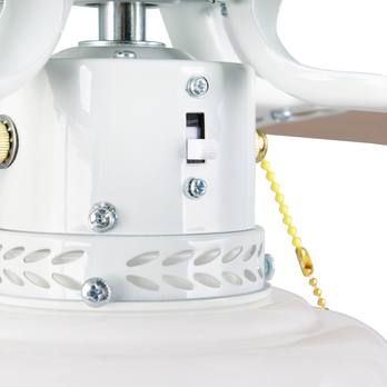 Stropné svietidlo s ventilátorom HAMMERFEST biela/prírodná 6