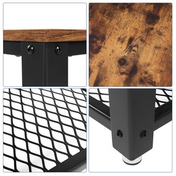 Prístavný stolík HANKO čierna/prírodná 3