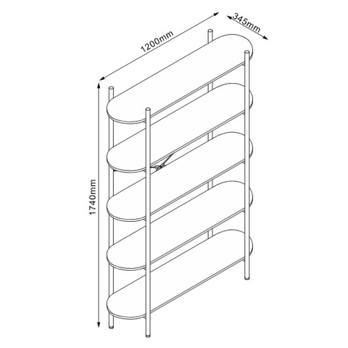 Regál HANOI II béžová 3