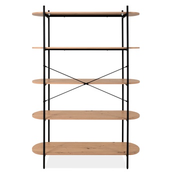 Regál HANOI II čierna/dub artisan 2