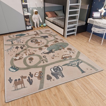 Koberec HANSE HOME ADVENTURES 105972 hnedá/viacfarebná, 160x235 cm 1