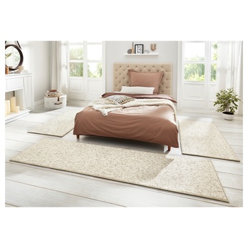 Sada kobercov HANSE HOME WOLLY 102843, krémová, 2 ks 67x140 cm, 1 ks 67x250 cm 1
