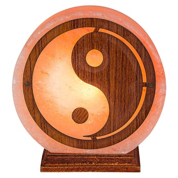 Soľná lampa HARMIO oranžová/prírodná 2