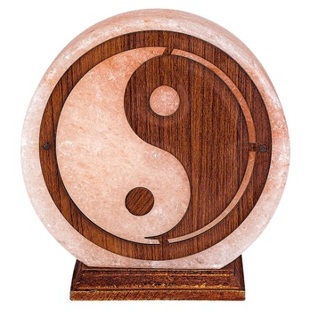 Soľná lampa HARMIO oranžová/prírodná 3