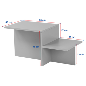 Konferenčný stolík HARMONY sivá 6