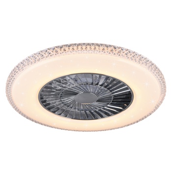 Stropné LED svietidlo s ventilátorom HARSTAD biela 2