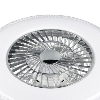 Stropné LED svietidlo s ventilátorom HARSTAD biela 4