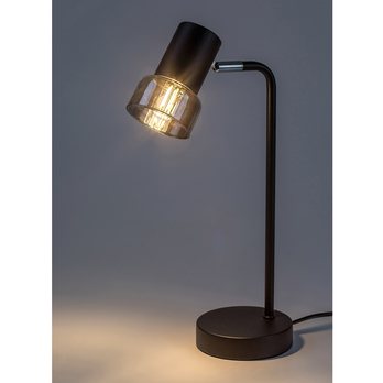 Stolná lampa HATICE 4 čierna/tónované sklo 3