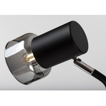 Stolná lampa HATICE 4 čierna/tónované sklo 4