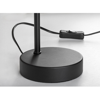 Stolná lampa HATICE 4 čierna/tónované sklo 5