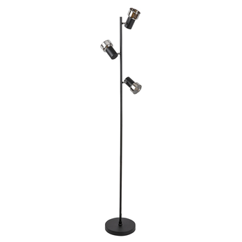 Stojaca lampa HATICE 5 čierna/tónované sklo 2