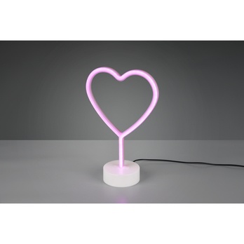 Stolná LED lampa HEART biela 1