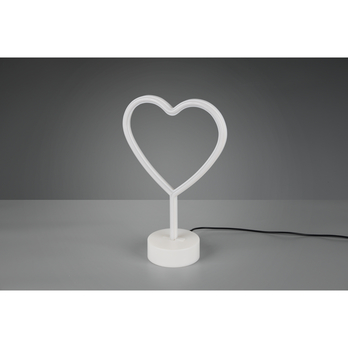 Stolná LED lampa HEART biela 2