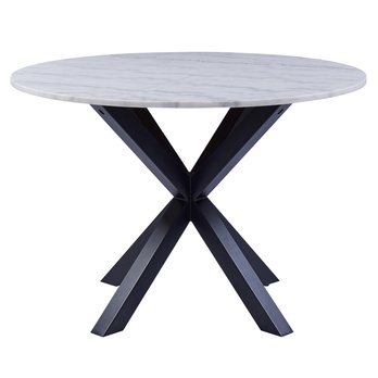 Jedálenský stôl HEAVEN 110 biela/čierna 2