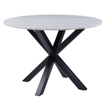 Jedálenský stôl HEAVEN 110 biela/čierna 3