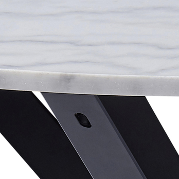 Jedálenský stôl HEAVEN 110 biela/čierna 5