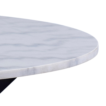 Jedálenský stôl HEAVEN 110 biela/čierna 6