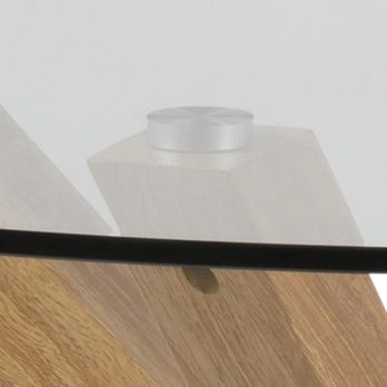 Jedálenský stôl HEAVEN 119 I priesvitná/dub 4