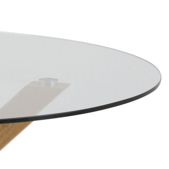 Jedálenský stôl HEAVEN 119 I priesvitná/dub 5