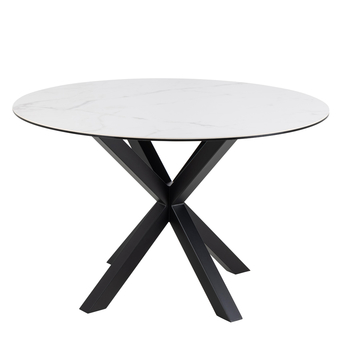 Jedálenský stôl HEAVEN 119 II biela/čierna 2