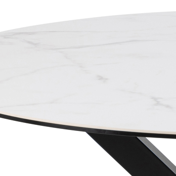 Jedálenský stôl HEAVEN 119 II biela/čierna 3