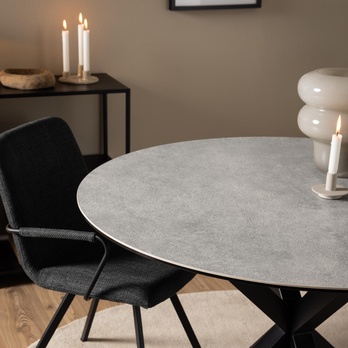 Jedálenský stôl HEAVEN 119 II sivá/čierna 5