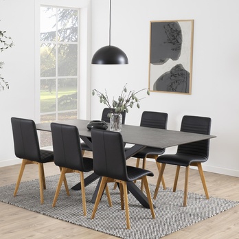 Jedálenský stôl HEAVEN 200 čierna 1