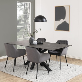 Jedálenský stôl HEAVEN 200 čierna 8