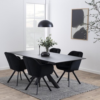 Jedálenský stôl HEAVEN 200 čierna 9