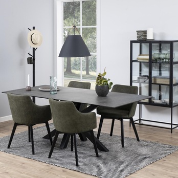 Jedálenský stôl HEAVEN 200 čierna 10