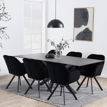 Jedálenský stôl HEAVEN 200 čierna 11
