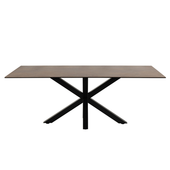 Jedálenský stôl HEAVEN 200 hnedá/čierna 2
