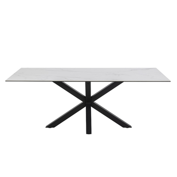 Jedálenský stôl HEAVEN 200 biela/čierna 2