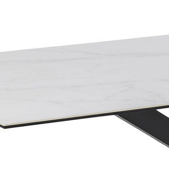 Jedálenský stôl HEAVEN 200 biela/čierna 4