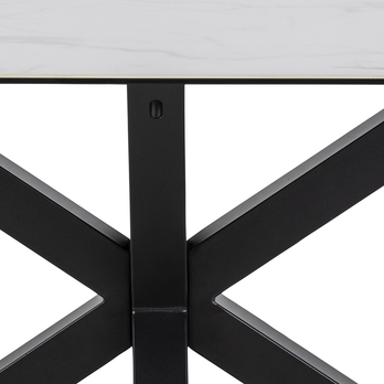 Jedálenský stôl HEAVEN 200 biela/čierna 5