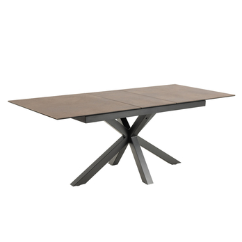 Jedálenský stôl HEAVEN 210 hnedá/čierna 4