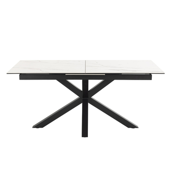 Jedálenský stôl HEAVEN 210 biela/čierna 3